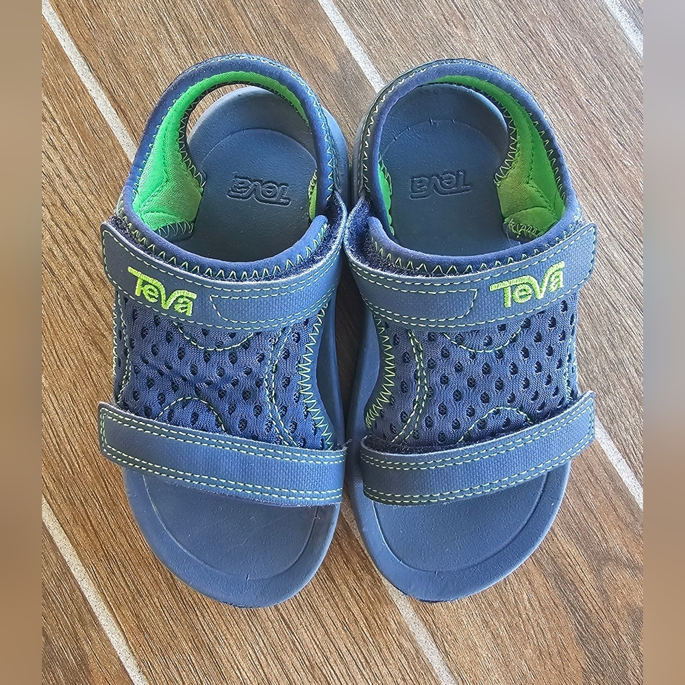 Teva Kids Blue & Green Open-Toe Sport Sandals